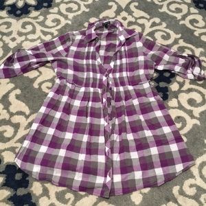 Deep purple long top